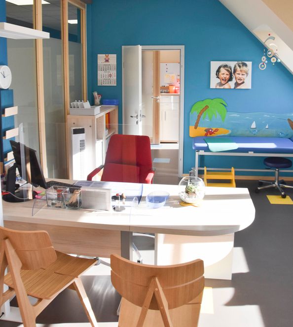 Aufnahmen der Räumlichkeiten der Kinderarztpraxis Judith Rabini in Cottbus