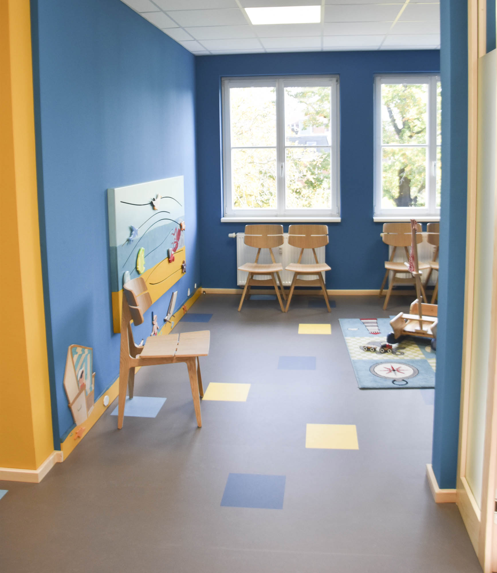 Aufnahmen der Räumlichkeiten der Kinderarztpraxis Judith Rabini in Cottbus