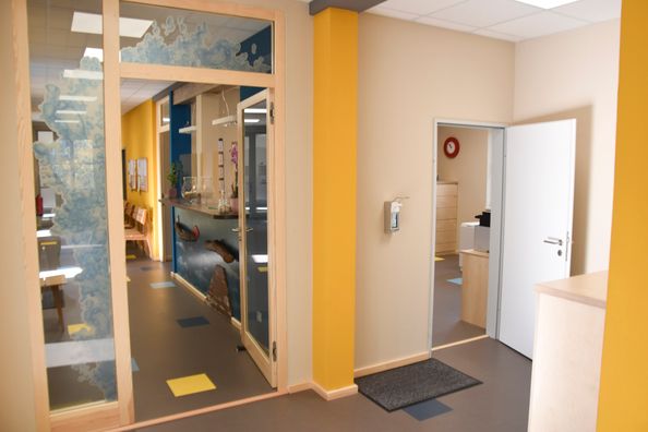 Aufnahmen der Räumlichkeiten der Kinderarztpraxis Judith Rabini in Cottbus