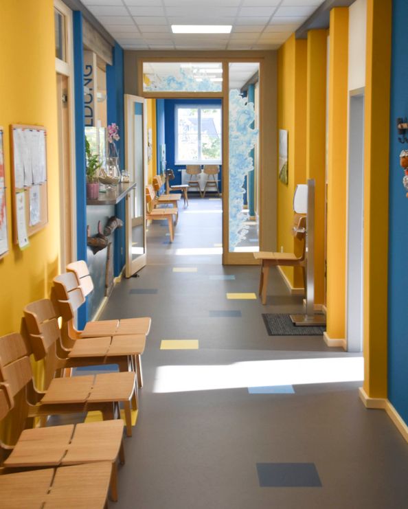 Aufnahmen der Räumlichkeiten der Kinderarztpraxis Judith Rabini in Cottbus