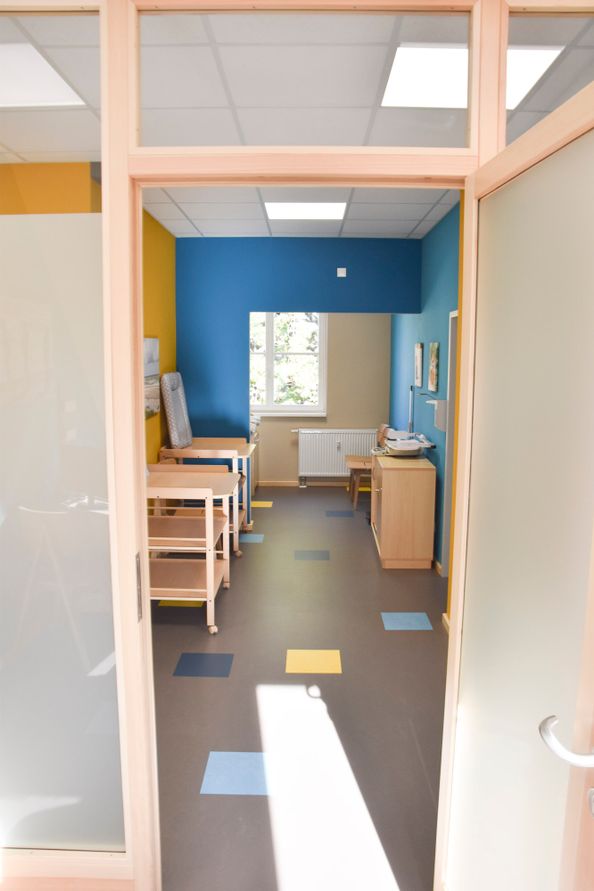 Aufnahmen der Räumlichkeiten der Kinderarztpraxis Judith Rabini in Cottbus